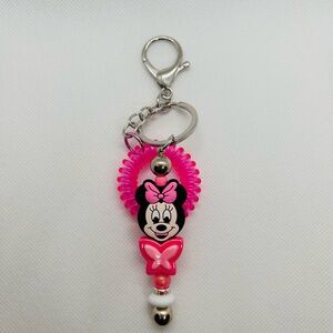 Disney Minnie Mouse Beaded Bag Charm